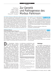 Zur Genetik und Pathogenese des Morbus Parkinson