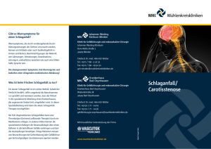 Schlaganfall/ Carotisstenose
