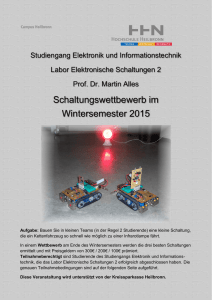 Schaltungswettbewerb im Wintersemester 2015