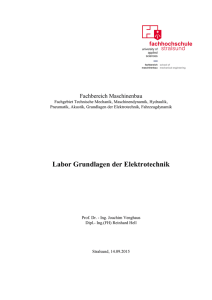 Labor Grundlagen der Elektrotechnik