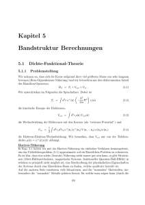 Kapitel 5 Bandstruktur Berechnungen