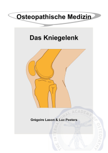 Osteopathische Medizin Das Kniegelenk - E-books