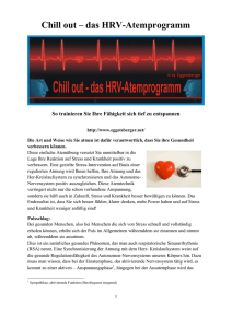 Chill out – das HRV-Atemprogramm - Eggetsberger-Net