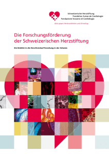 Die Forschungsförderung der Schweizerischen Herzstiftung