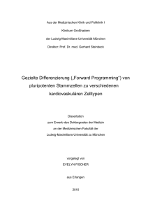 Gezielte Differenzierung - Elektronische Dissertationen der LMU