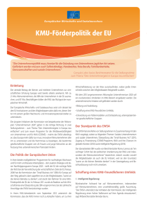 KMU-Förderpolitik der EU