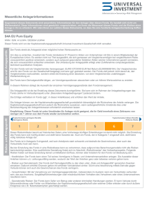 Wesentliche Anlegerinformationen
