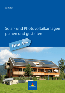 Solar- und Photovoltaikanlagen planen und gestalten