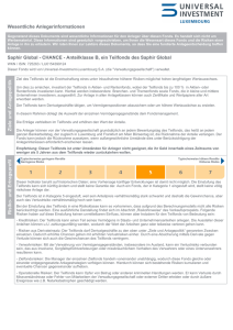 Wesentliche Anlegerinformationen Saphir Global