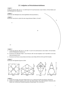 2.5. Aufgaben zu Dreieckskonstruktionen - Poenitz