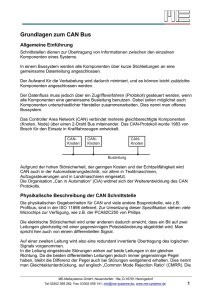 Grundlagen zum CAN Bus - ME