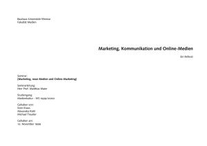 Marketing, Kommunikation und Online-Medien - cafe