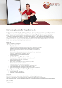 Marketing Basics für Yogalehrende