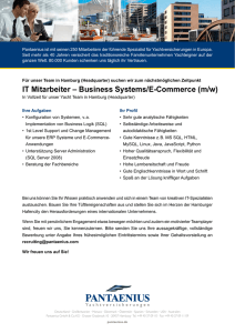 IT Mitarbeiter – Business Systems/E-Commerce