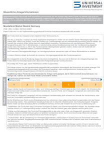 Wesentliche Anlegerinformationen Mandelbrot Market Neutral