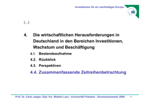 4. Die wirtschaftlichen Herausforderungen in Deutschland in den