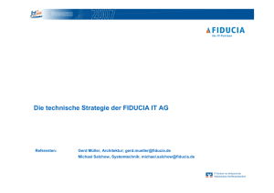 Die technische Strategie der FIDUCIA IT AG