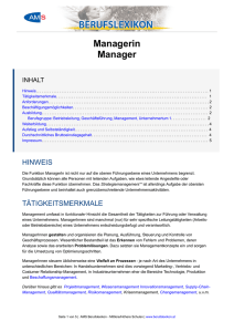 Managerin Manager