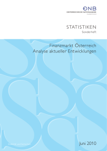 Statistiken Sonderheft – Finanzmarkt Österreich Analyse aktueller