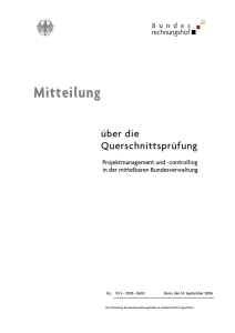 controlling in der mittelbaren Bundesverwaltung