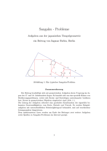 Sangaku - Probleme