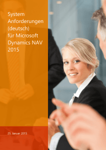 Systemanforderungen Dynamics NAV 2015 deutsch by Holger Ertel