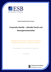 Corporate Identity – Aktuelle Trends und Managementansätze