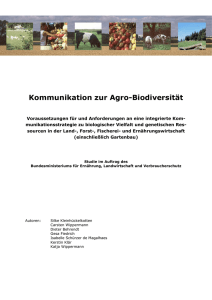 Kommunikation zur Agro-Biodiversität