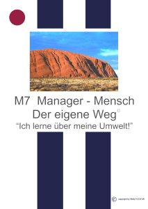 M7 Manager - Mensch Der eigene Weg