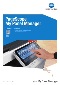 PageScope My Panel Manager