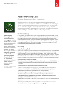 Adobe® Marketing Cloud
