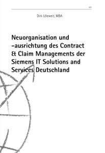 Neuorganisation und -ausrichtung des Contract & Claim