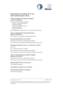 Studieninhalte und Zeitplan M. Sc. 28