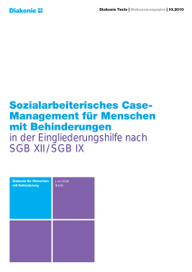 Sozialarbeiterisches Case- Management für Menschen mit