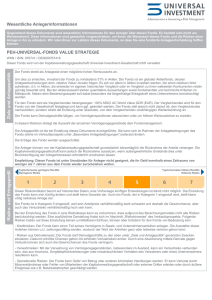 Wesentliche Anlegerinformationen PEH Universal