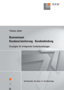 PDF-Auszug: Basiswissen Kundenbindung