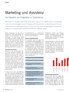 Marketing und Assistenz