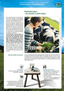 9. Nachhaltig leben - Landesvereinigung der Milchwirtschaft