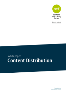 Content Distribution - Content Marketing Forum
