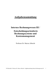 Übungsaufgaben Int. Rewe / KLR / Version 02