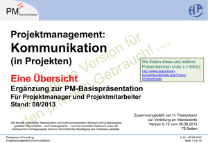 PECO-PM-Kommunikation, (C) Peterjohann Consulting, 2016