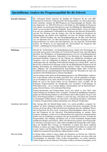 Analyse der Prognosequalität für die Schweiz