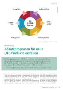Absatzprognosen für neue OTC-Produkte erstellen