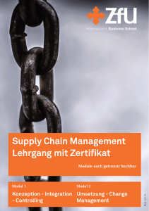 Supply Chain Management Lehrgang mit Zertifikat