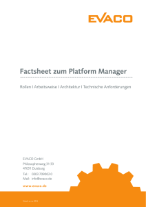 Factsheet zum Platform Manager
