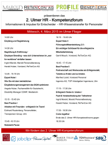 2. Ulmer HR - Kompetenzforum