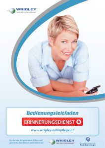 Erinnerungsdienst Bedienungsanleitung