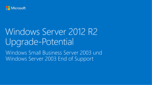 Windows Server 2012 R2 Upgrade-Potenzial