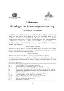 Übungsblatt 3 - TU Chemnitz: Fakultät für Informatik