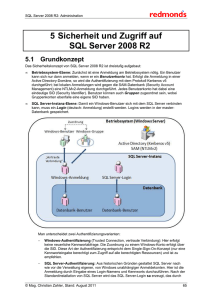 5 Sicherheit und Zugriff auf SQL Server 2008 R2